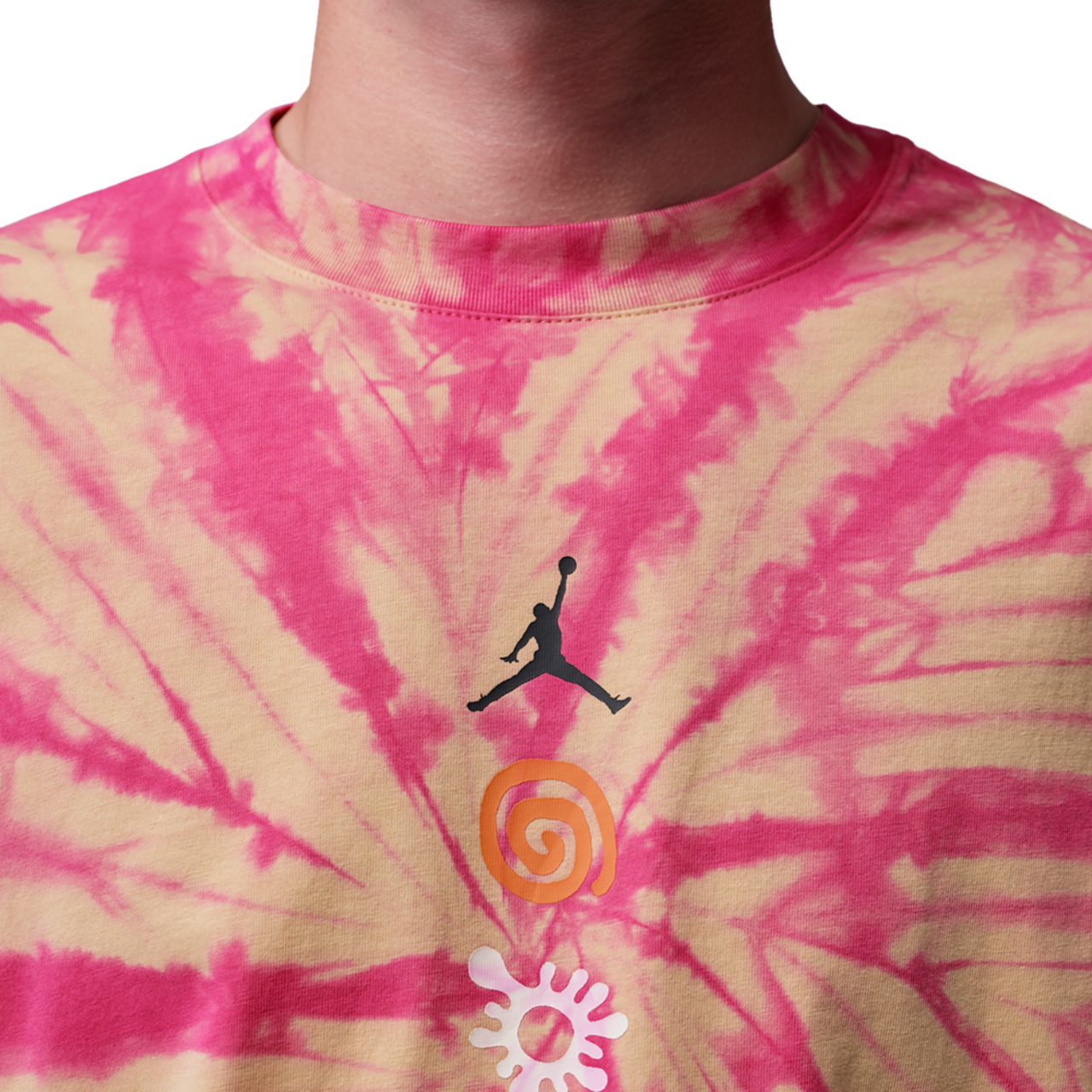 Jordan Brooklyn Tie Dye Festival Short Sleeve Crew Image 4 of 6. Tap to open photo gallery.