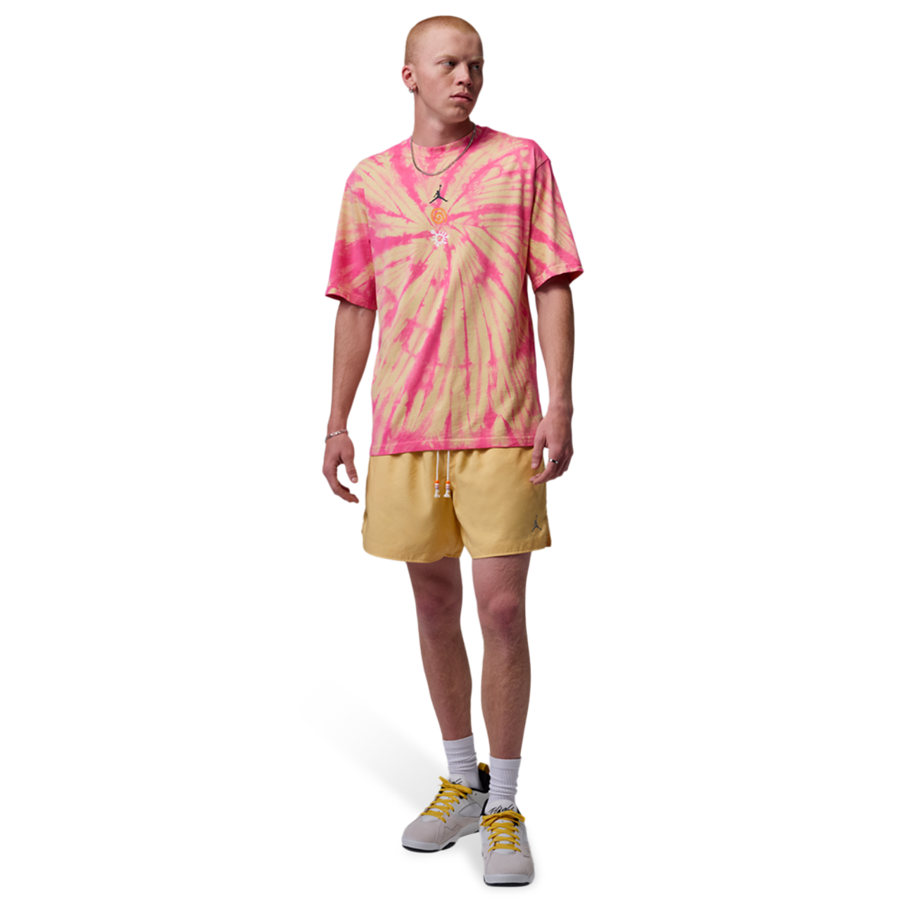 Jordan Brooklyn Tie Dye Festival Short Sleeve Crew Image 6 of 6. Tap to open photo gallery.