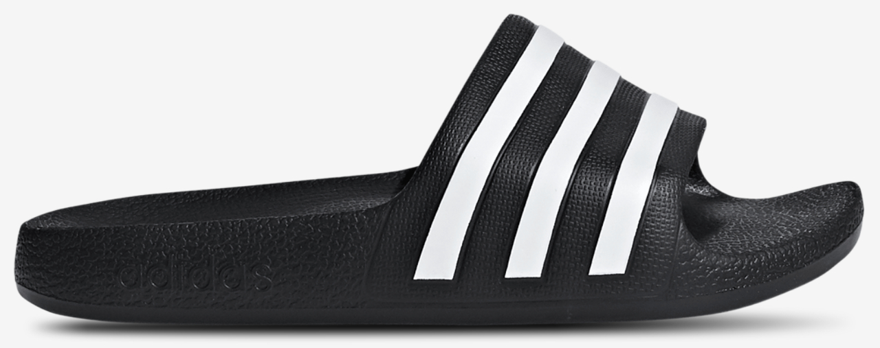 adidas Adilette Aqua Slides Image 1 of 12. Tap to open photo gallery.