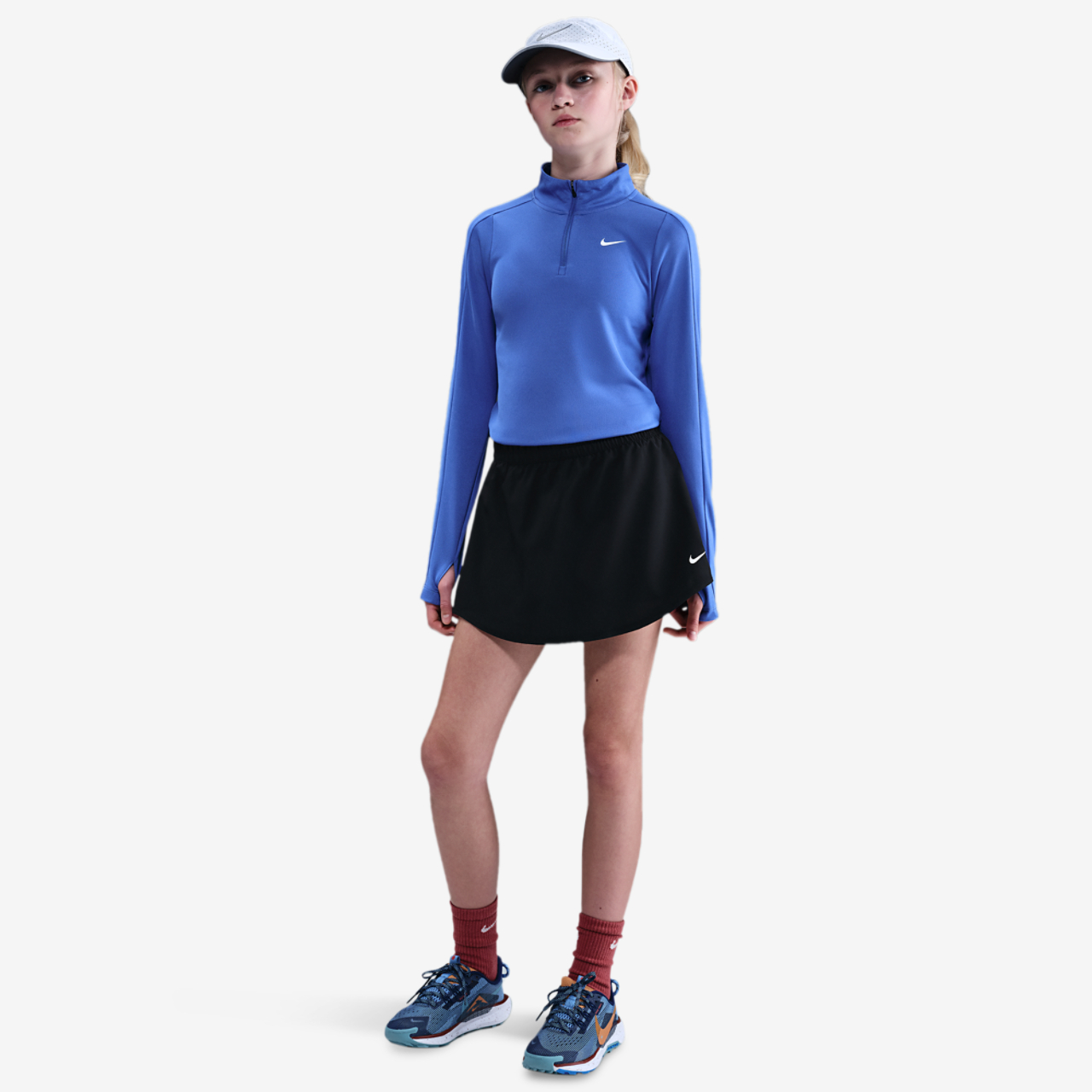 Nike One Dri-FIT High Rise Skort Image 3 of 4. Tap to open photo gallery.