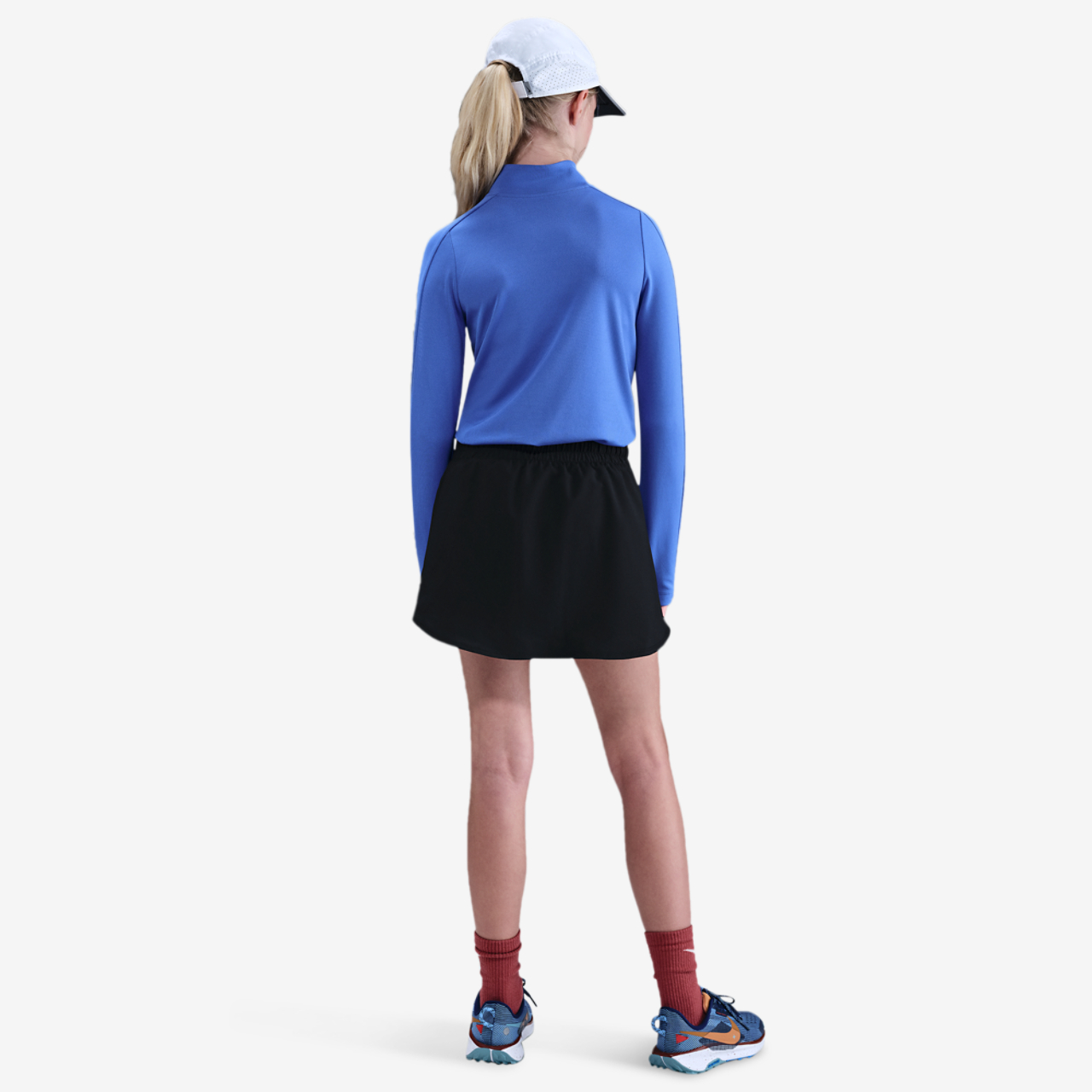 Nike One Dri-FIT High Rise Skort Image 4 of 4. Tap to open photo gallery.