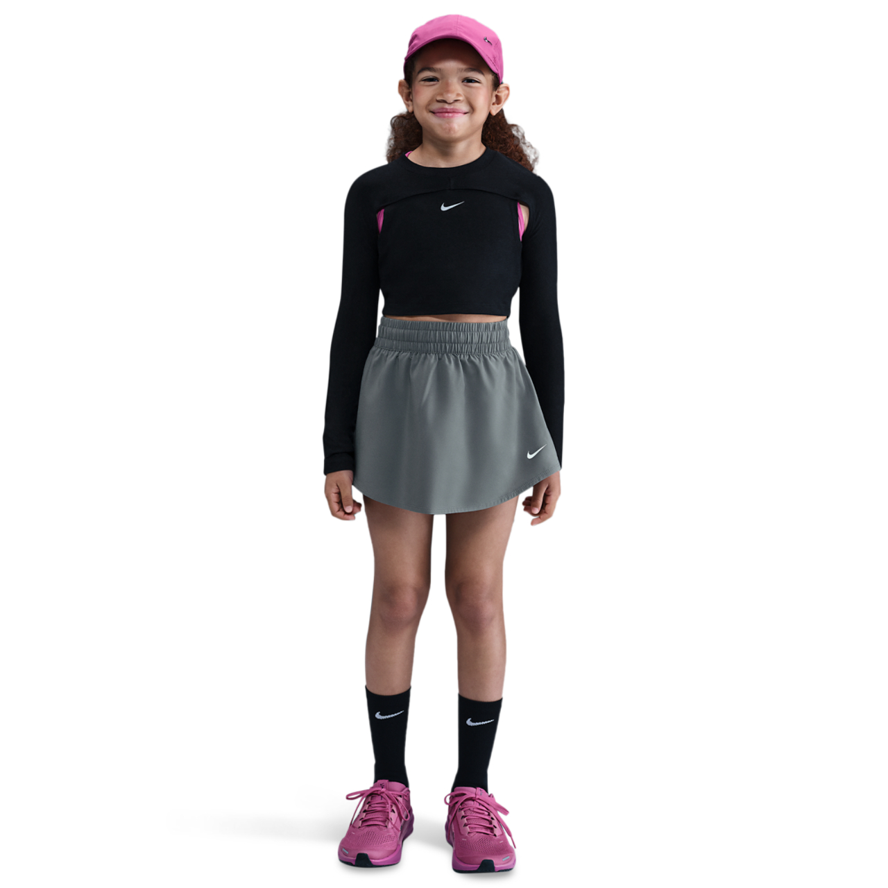 Nike One Dri-FIT High Rise Skort Image 3 of 4. Tap to open photo gallery.