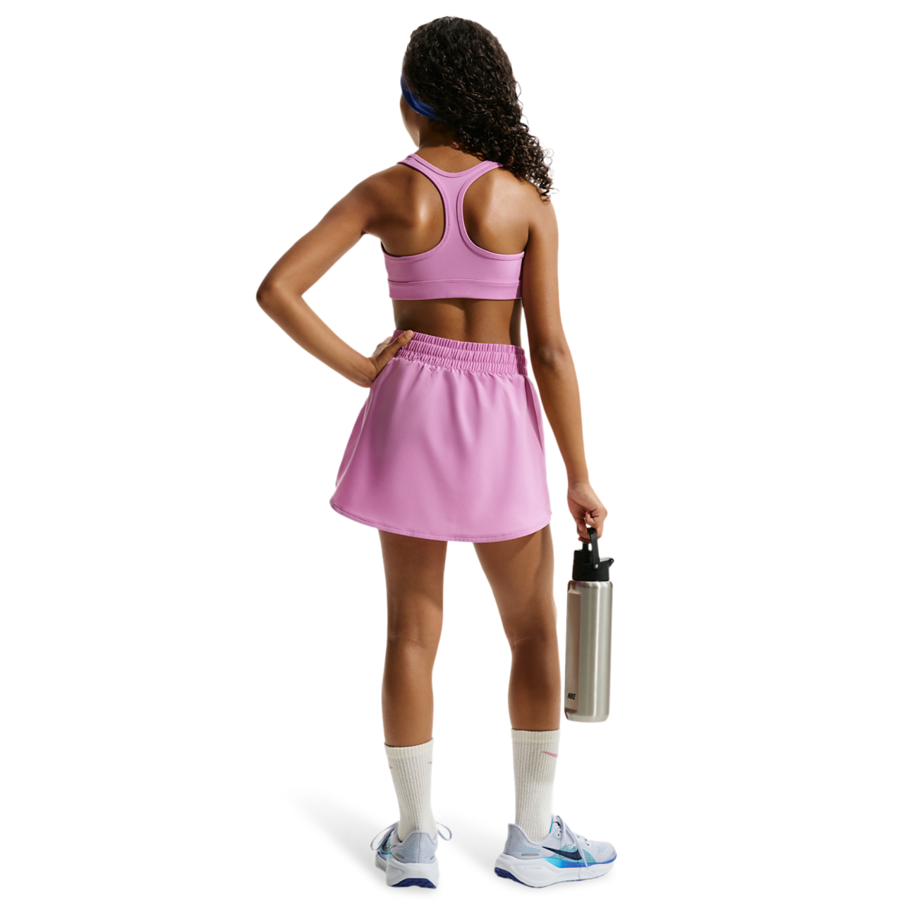 Nike One Dri-FIT High Rise Skort Image 4 of 5. Tap to open photo gallery.