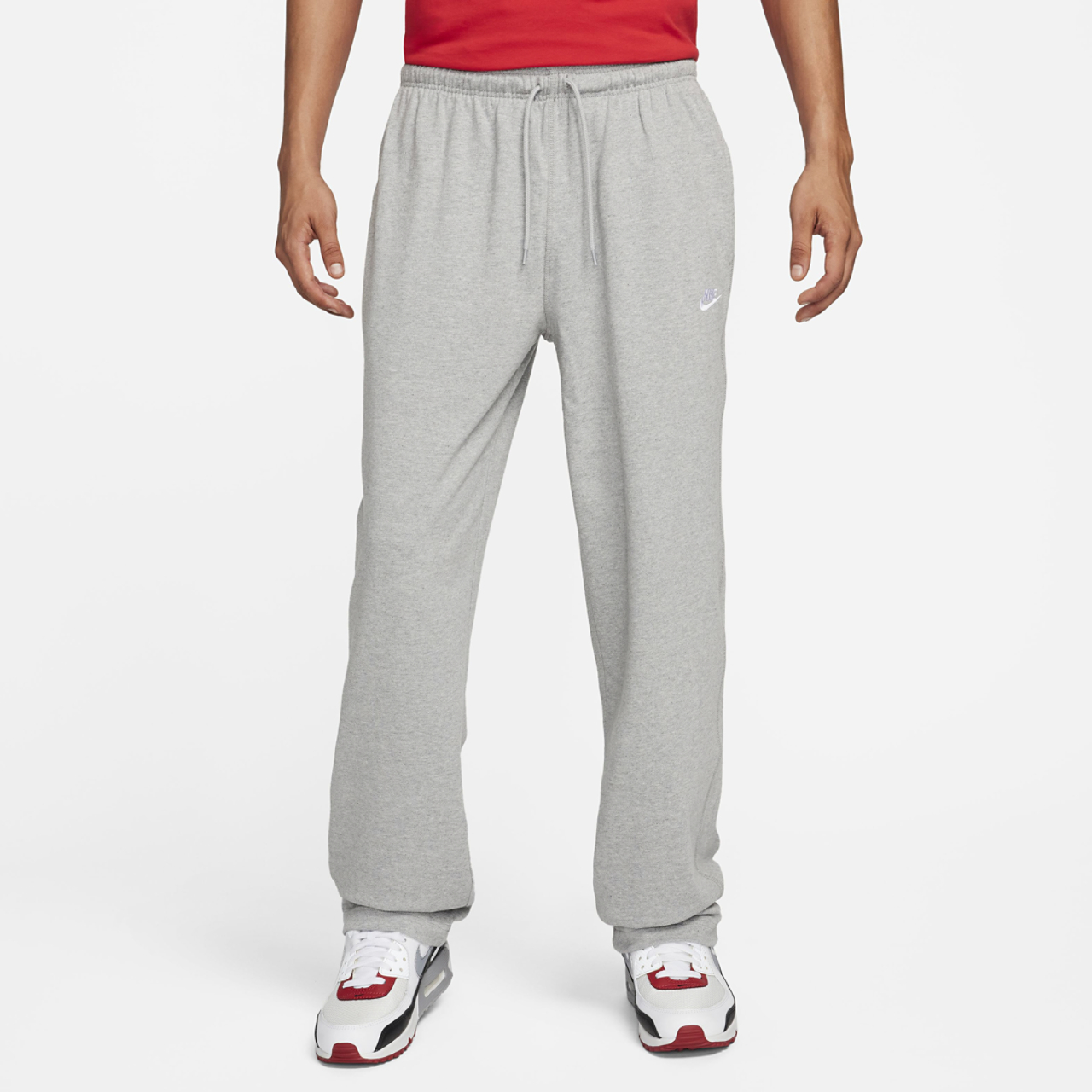 Nike Club Knit Open Hem Pants Image 1 of 4. Tap to open photo gallery.