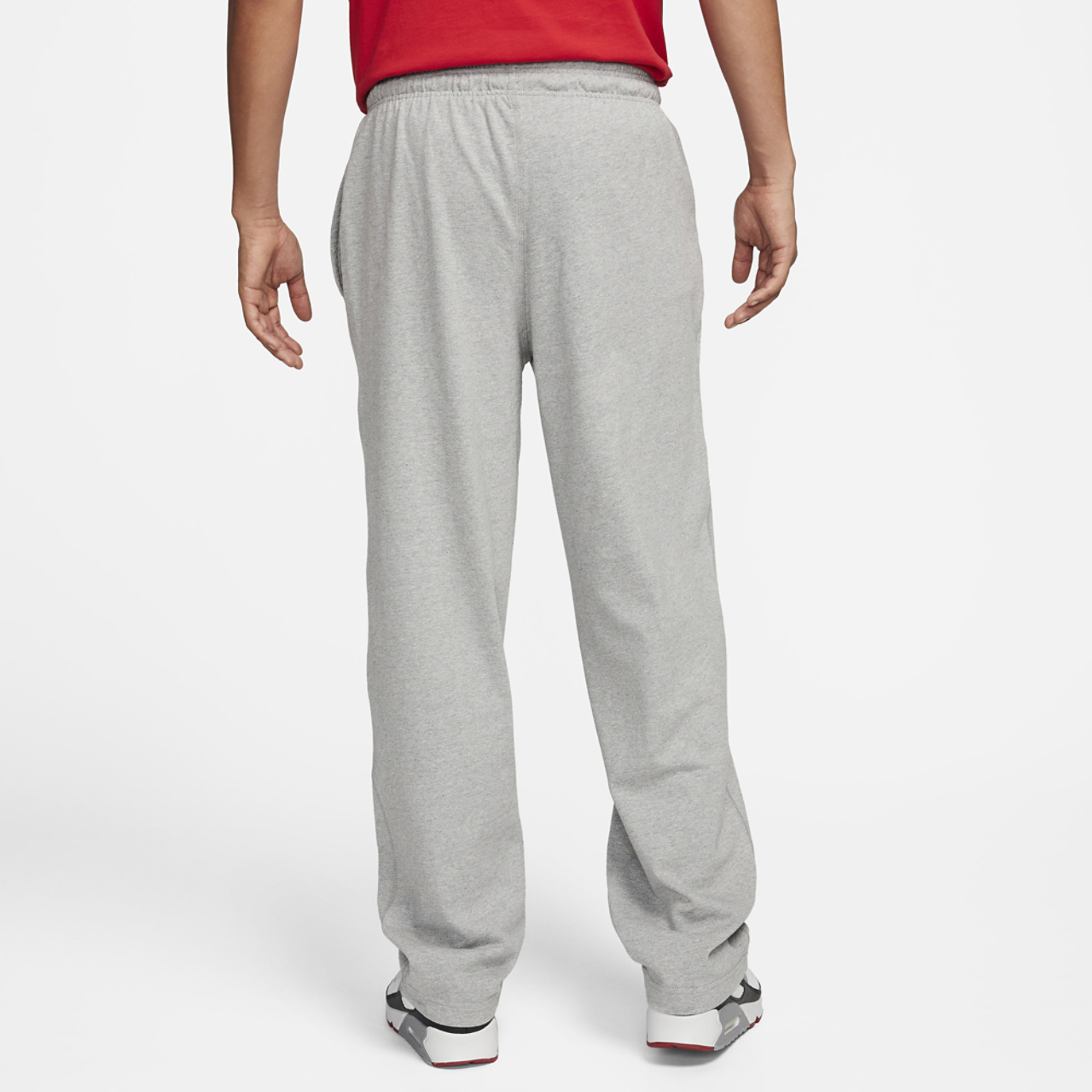 Nike Club Knit Open Hem Pants Image 2 of 4. Tap to open photo gallery.