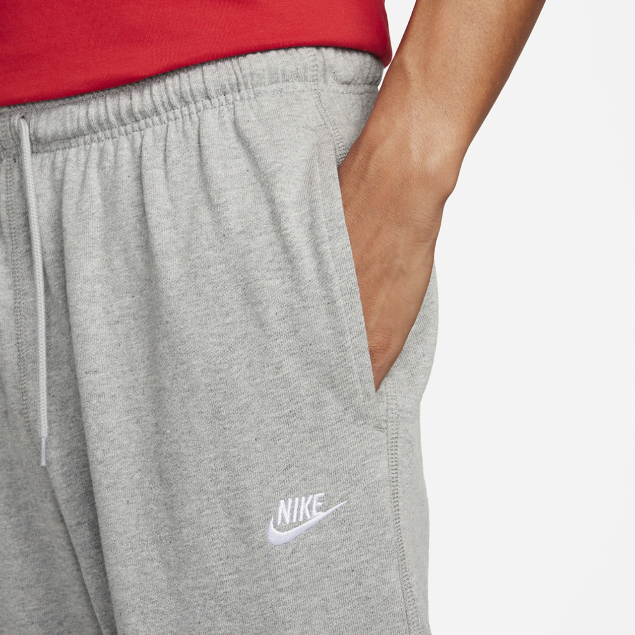 Nike Club Knit Open Hem Pants Image 3 of 4. Tap to open photo gallery.
