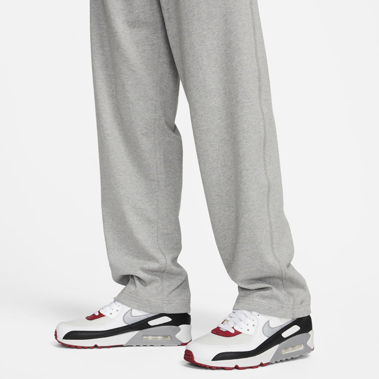 Nike Club Knit Open Hem Pants Image 4 of 4. Tap to open photo gallery.