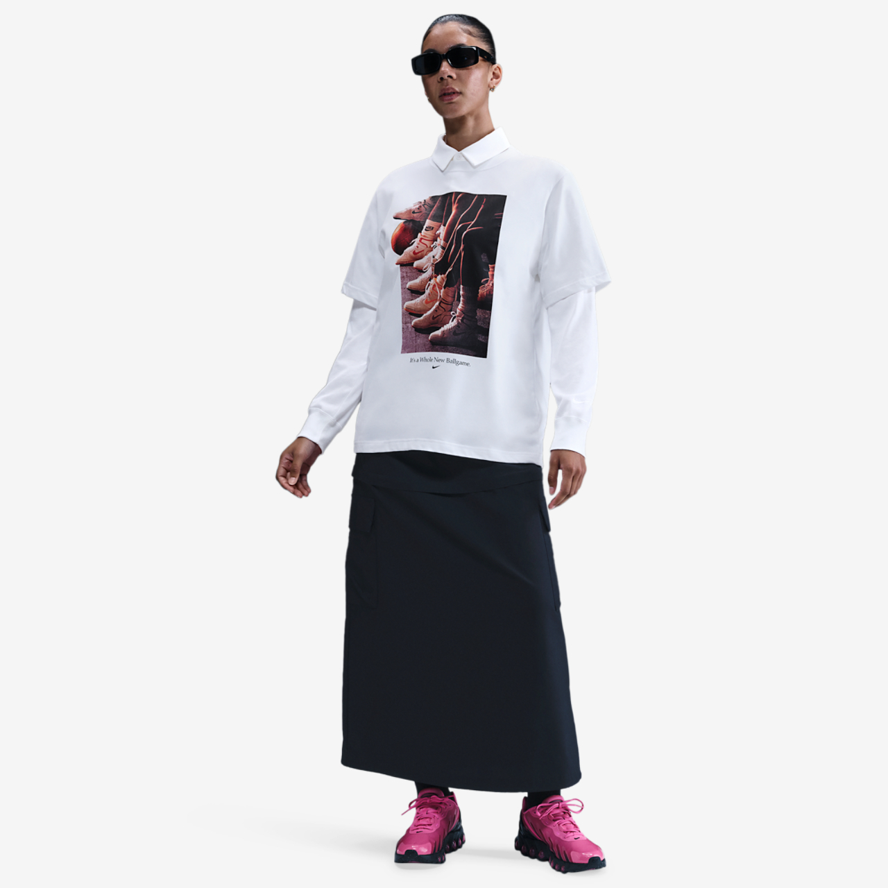 Nike Dri-FIT BB Photo Tee Image 3 of 3. Tap to open photo gallery.