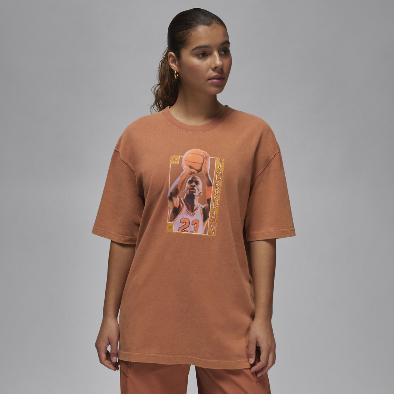 Jordan Graphic Oversized T-Shirt  Image 1 of 2. Tap to open photo gallery.