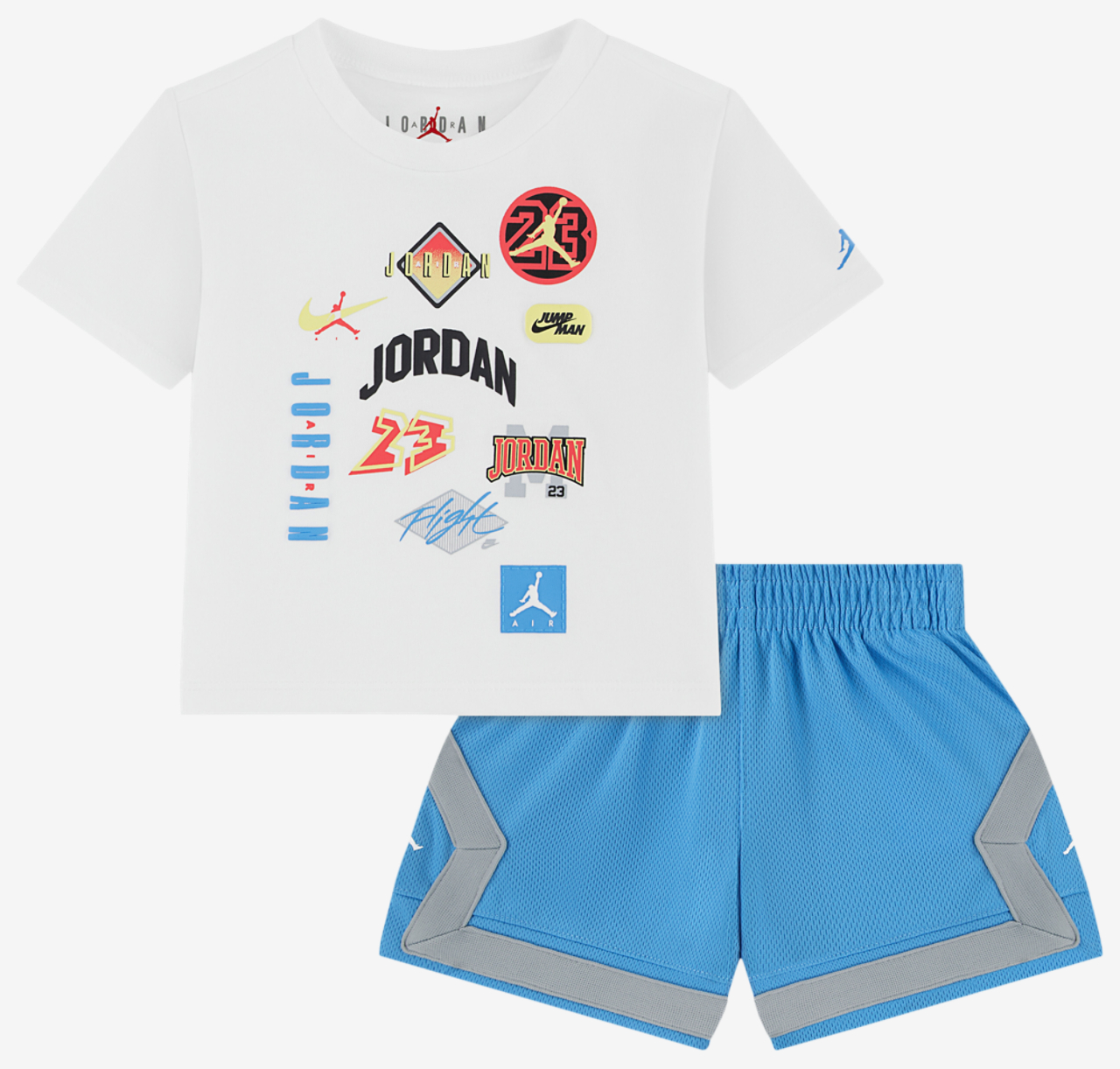 Jordan Dynasty Patch T-Shirt Shorts Set Image 1 of 5. Tap to open photo gallery.