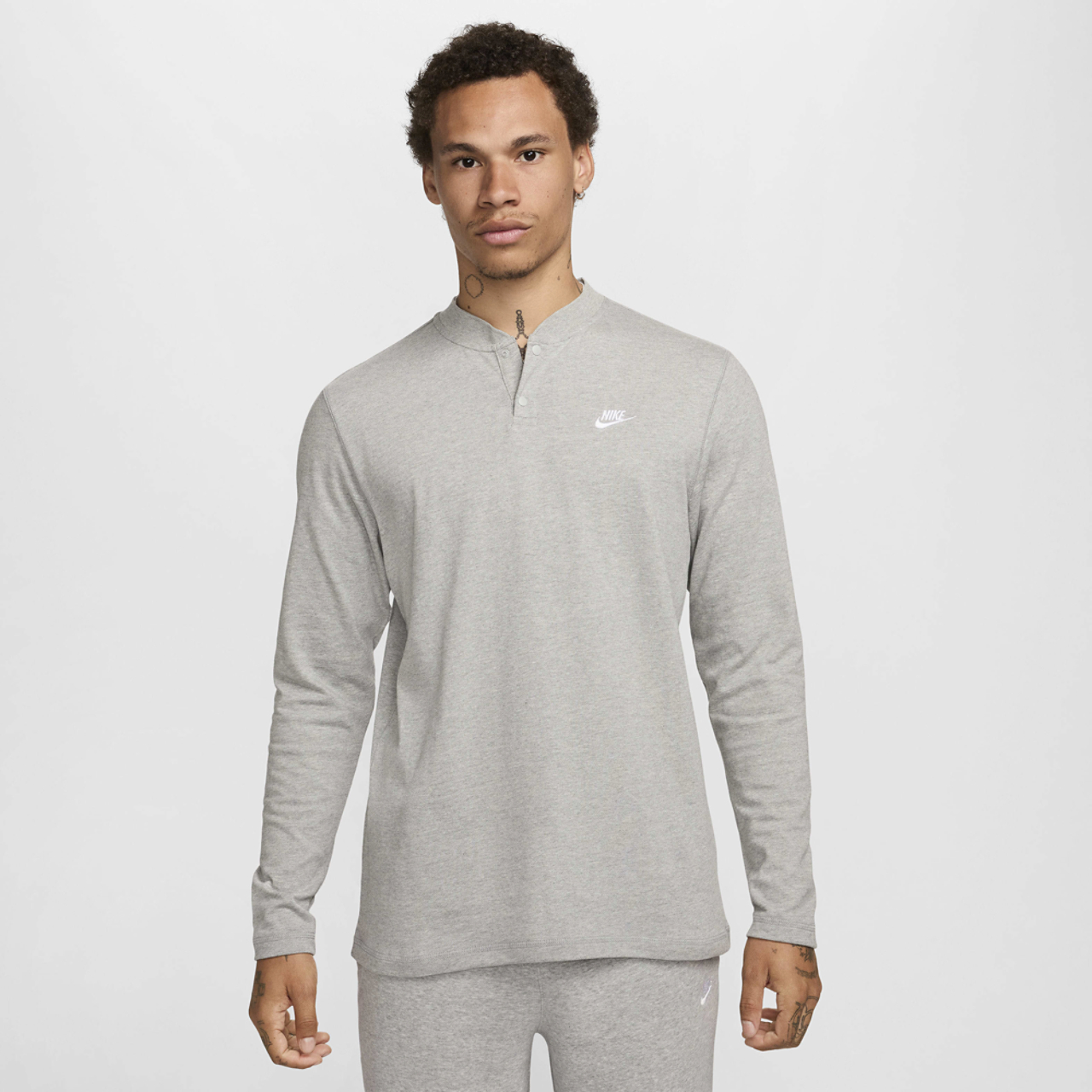 Nike Club LS Henley Image 1 of 2. Tap to open photo gallery.