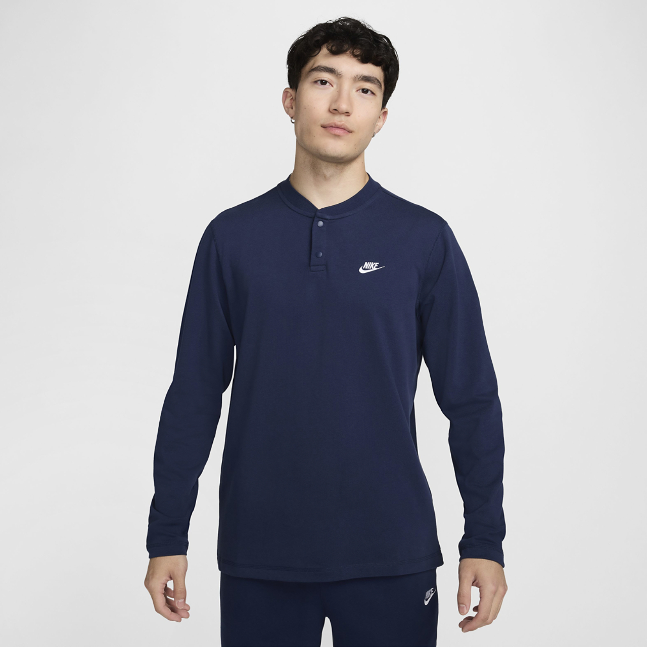 Nike Club LS Henley Image 1 of 2. Tap to open photo gallery.