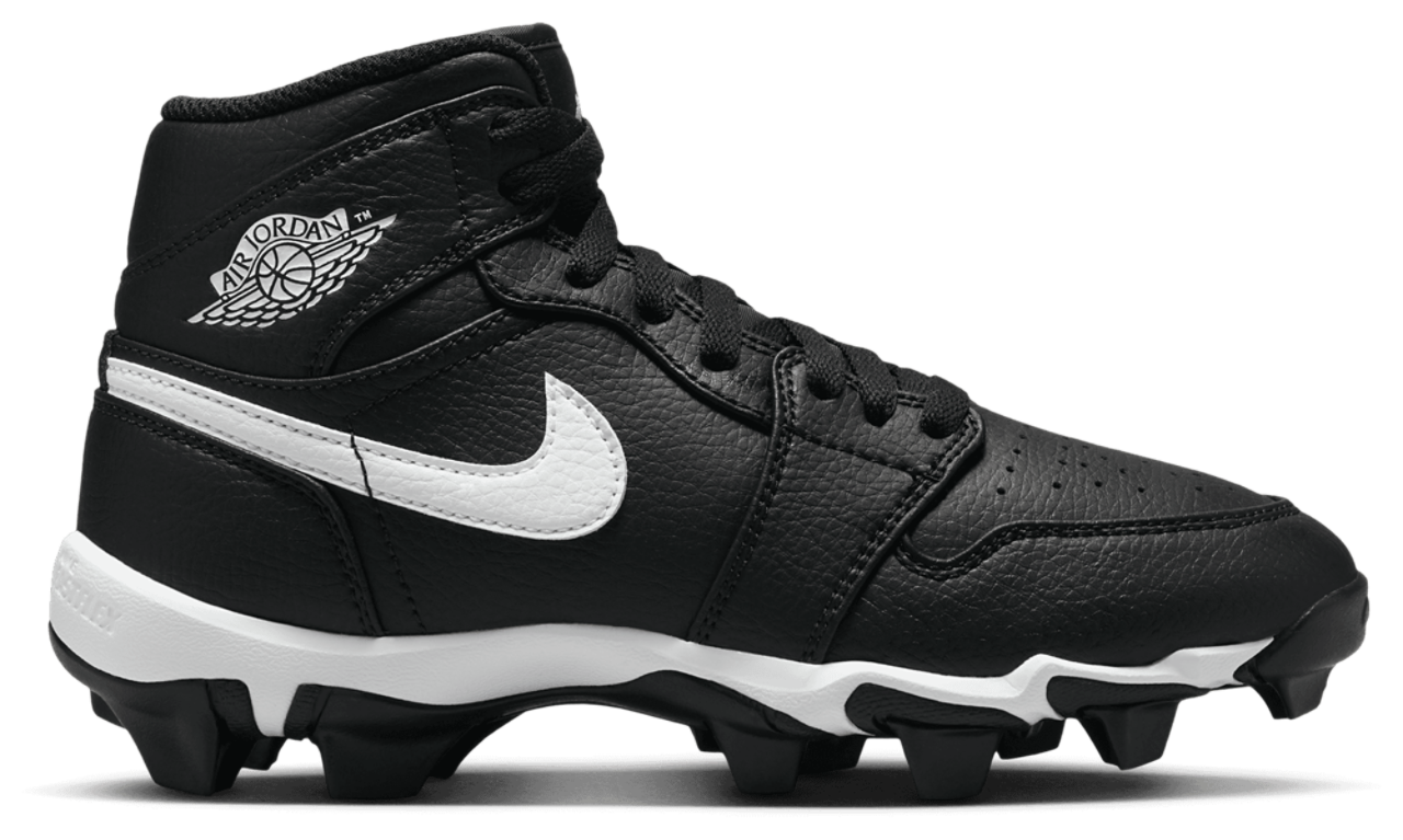 Jordan AJ 1 Mid Cleats Image 1 of 9. Tap to open photo gallery.