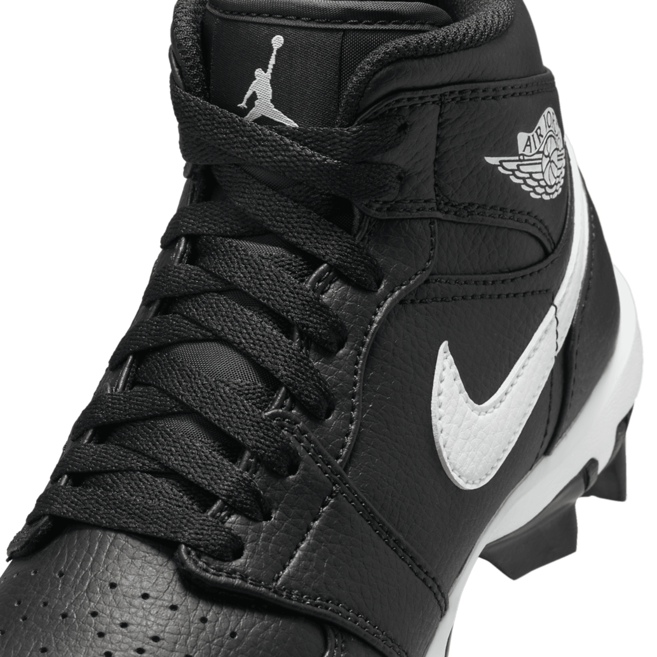 Jordan AJ 1 Mid Cleats Image 7 of 9. Tap to open photo gallery.