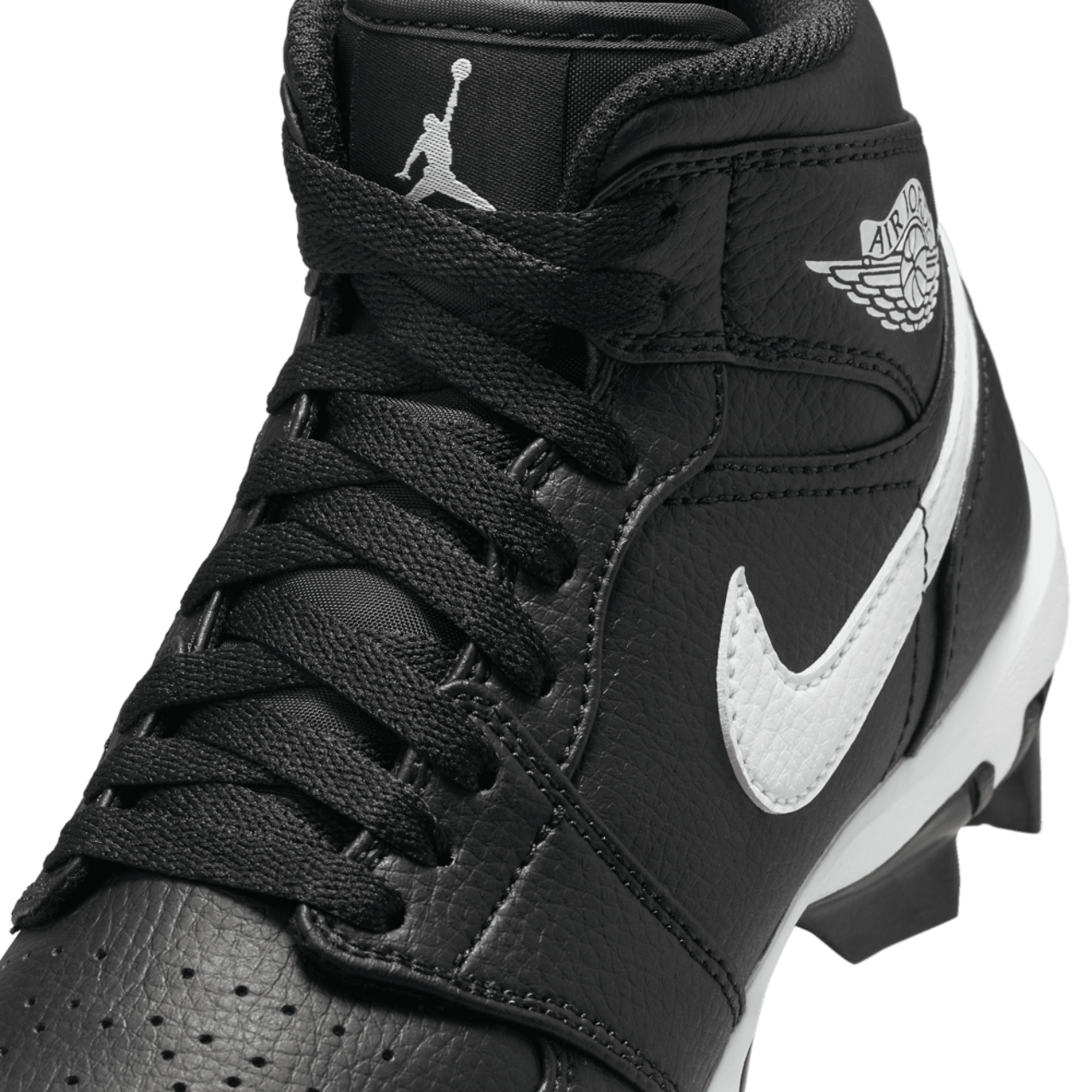Jordan AJ 1 Mid Cleats Image 7 of 9. Tap to open photo gallery.