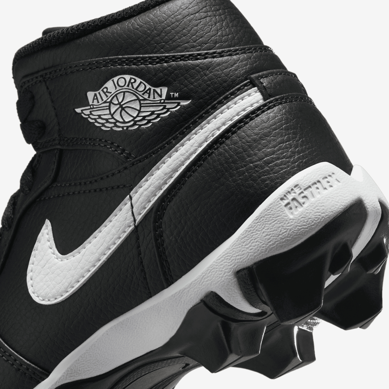 Jordan AJ 1 Mid Cleats Image 8 of 9. Tap to open photo gallery.