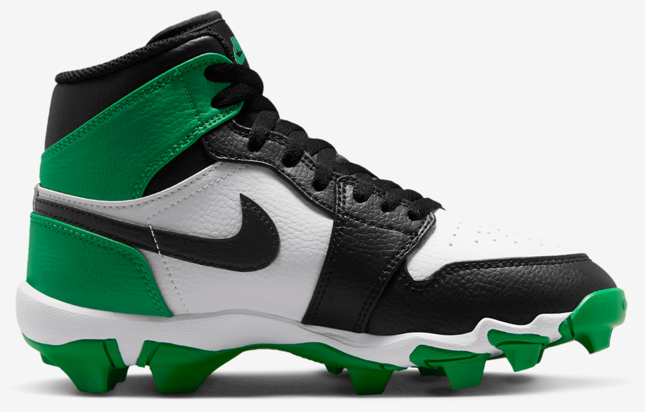 Jordan AJ 1 Mid Cleats Image 1 of 9. Tap to open photo gallery.