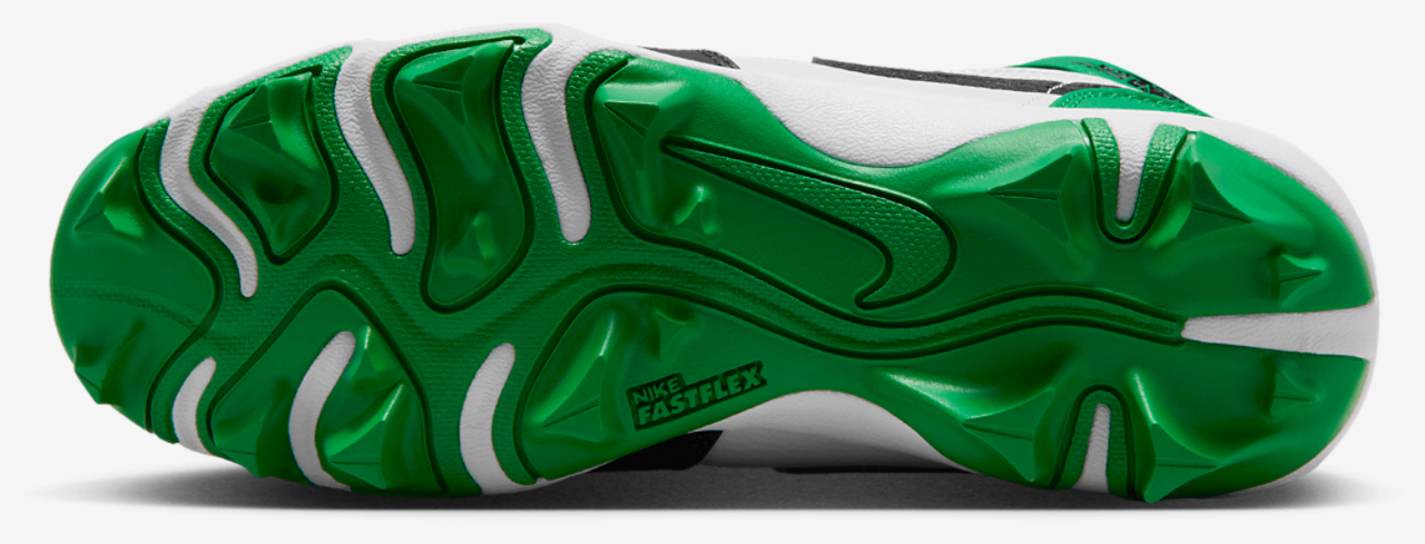 Jordan AJ 1 Mid Cleats Image 5 of 9. Tap to open photo gallery.
