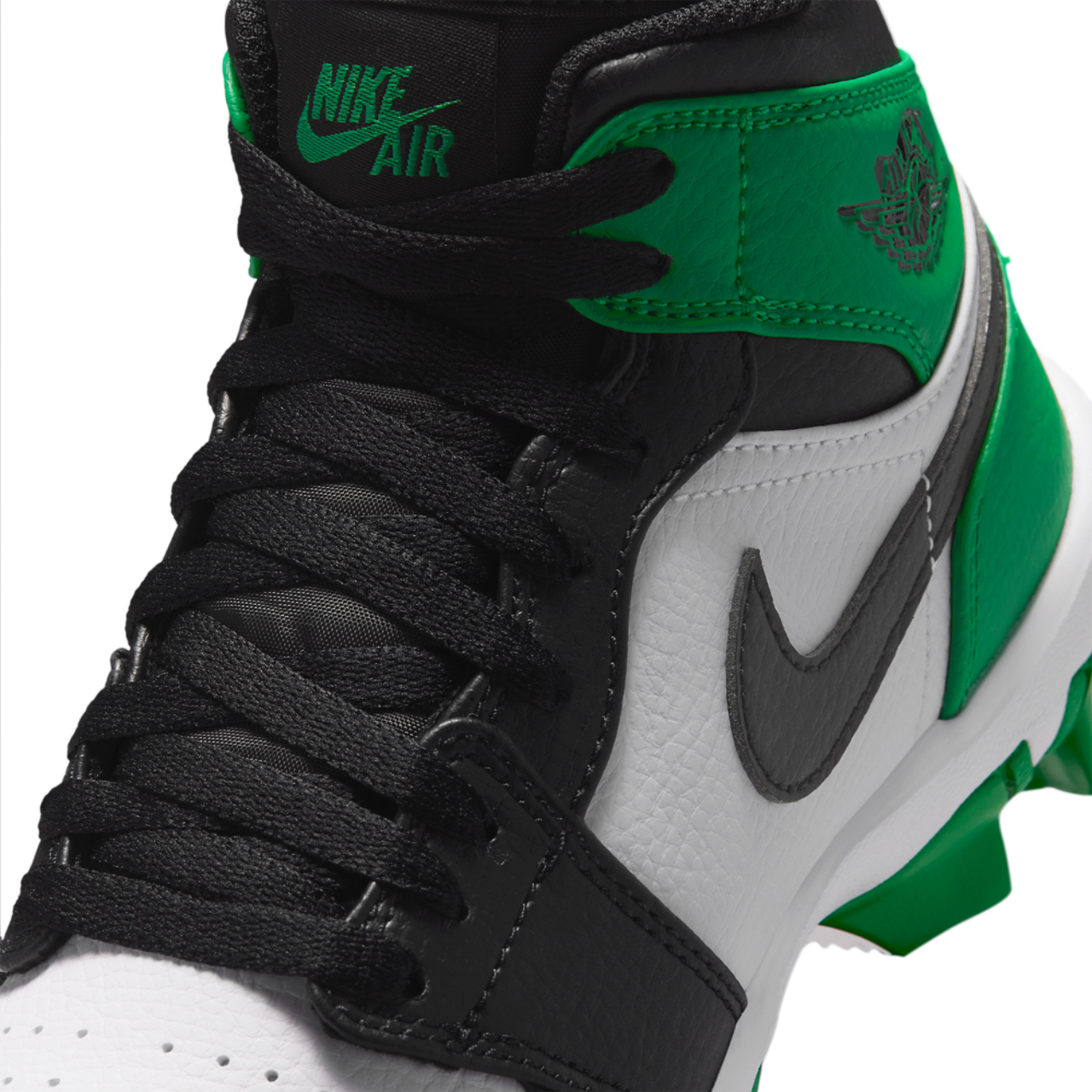 Jordan AJ 1 Mid Cleats Image 7 of 9. Tap to open photo gallery.