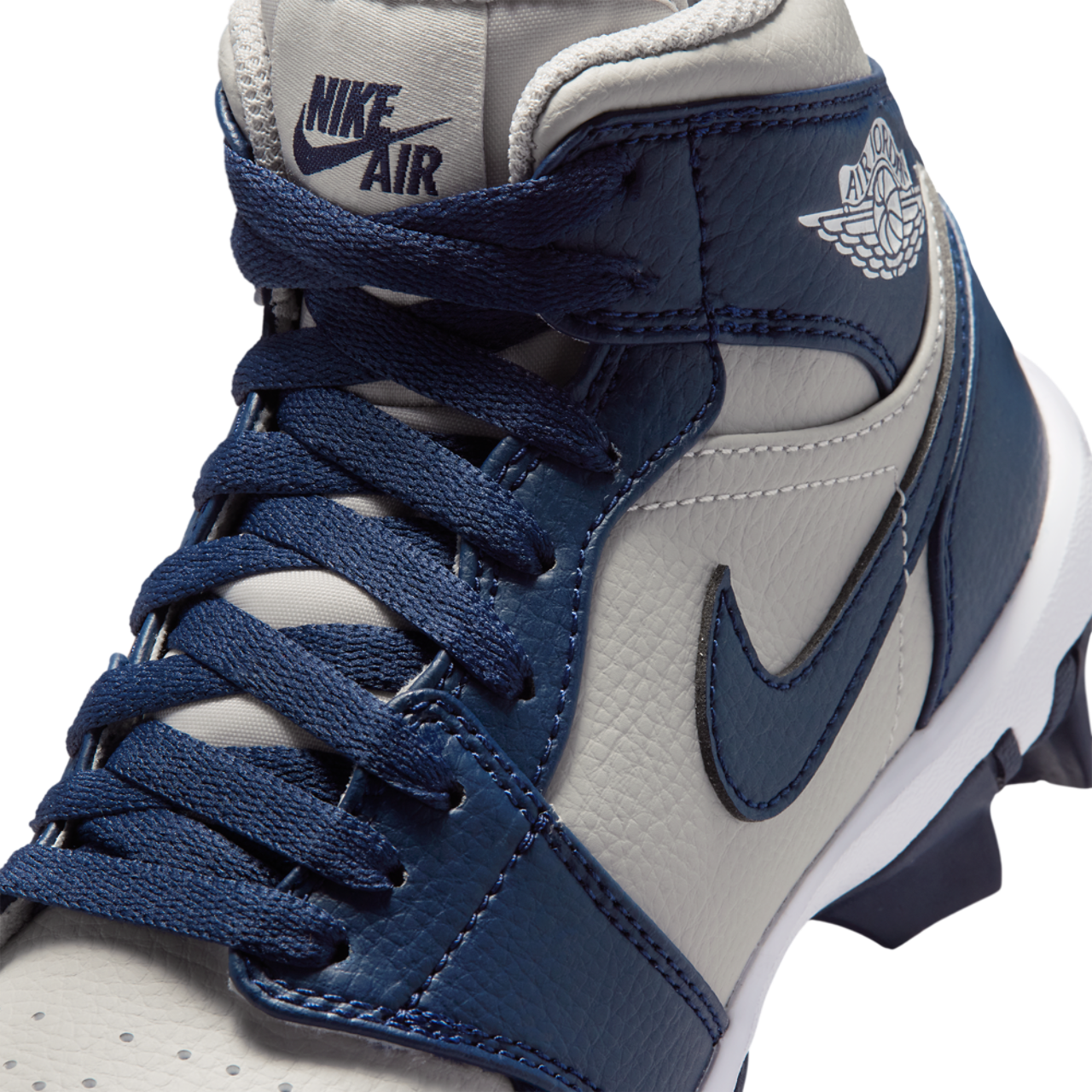 Jordan AJ 1 Mid Cleats Image 7 of 9. Tap to open photo gallery.