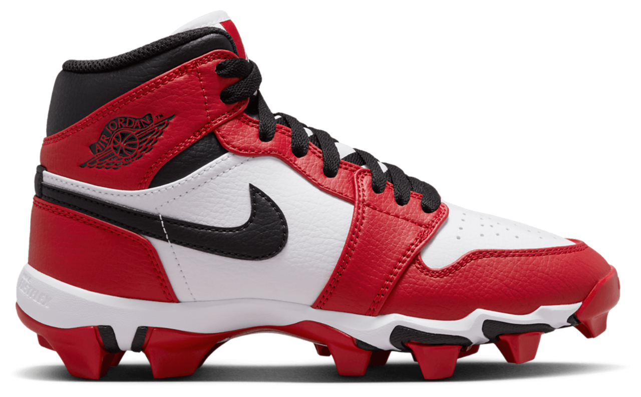 Jordan AJ 1 Mid Cleats Image 1 of 6. Tap to open photo gallery.