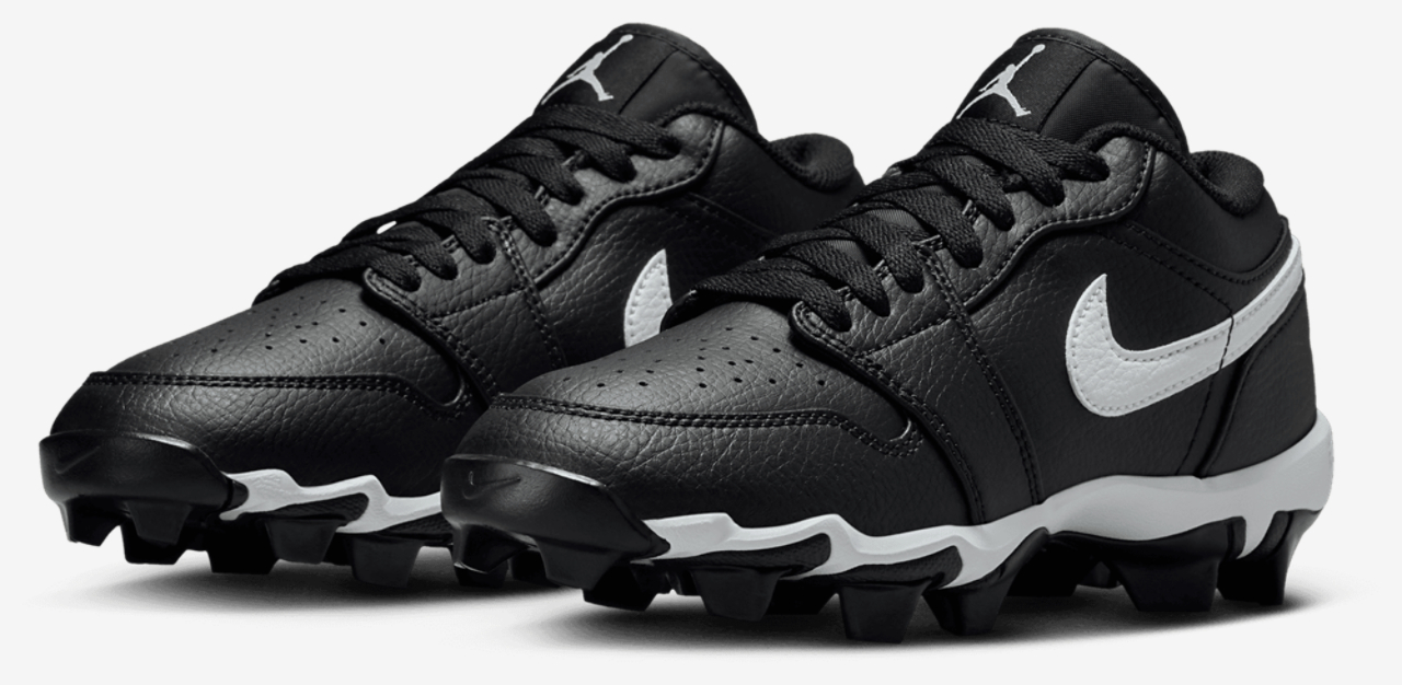 Jordan AJ 1 Low Cleats Image 6 of 9. Tap to open photo gallery.