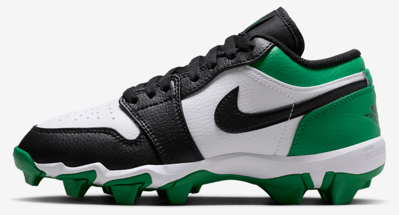 Jordan AJ 1 Low Cleats Image 2 of 9. Tap to open photo gallery.