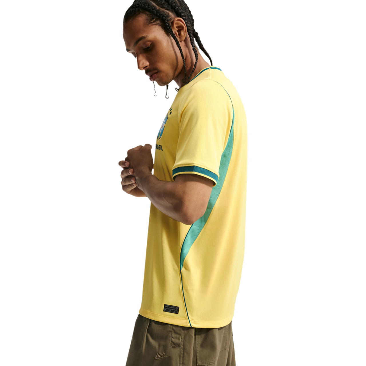 Nike Brasil Home Replica Stadium Jersey Image 3 of 4. Tap to open photo gallery.