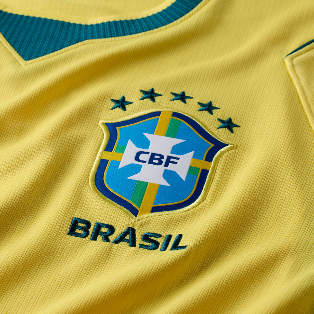 Nike Brasil Home Replica Stadium Jersey Image 4 of 4. Tap to open photo gallery.
