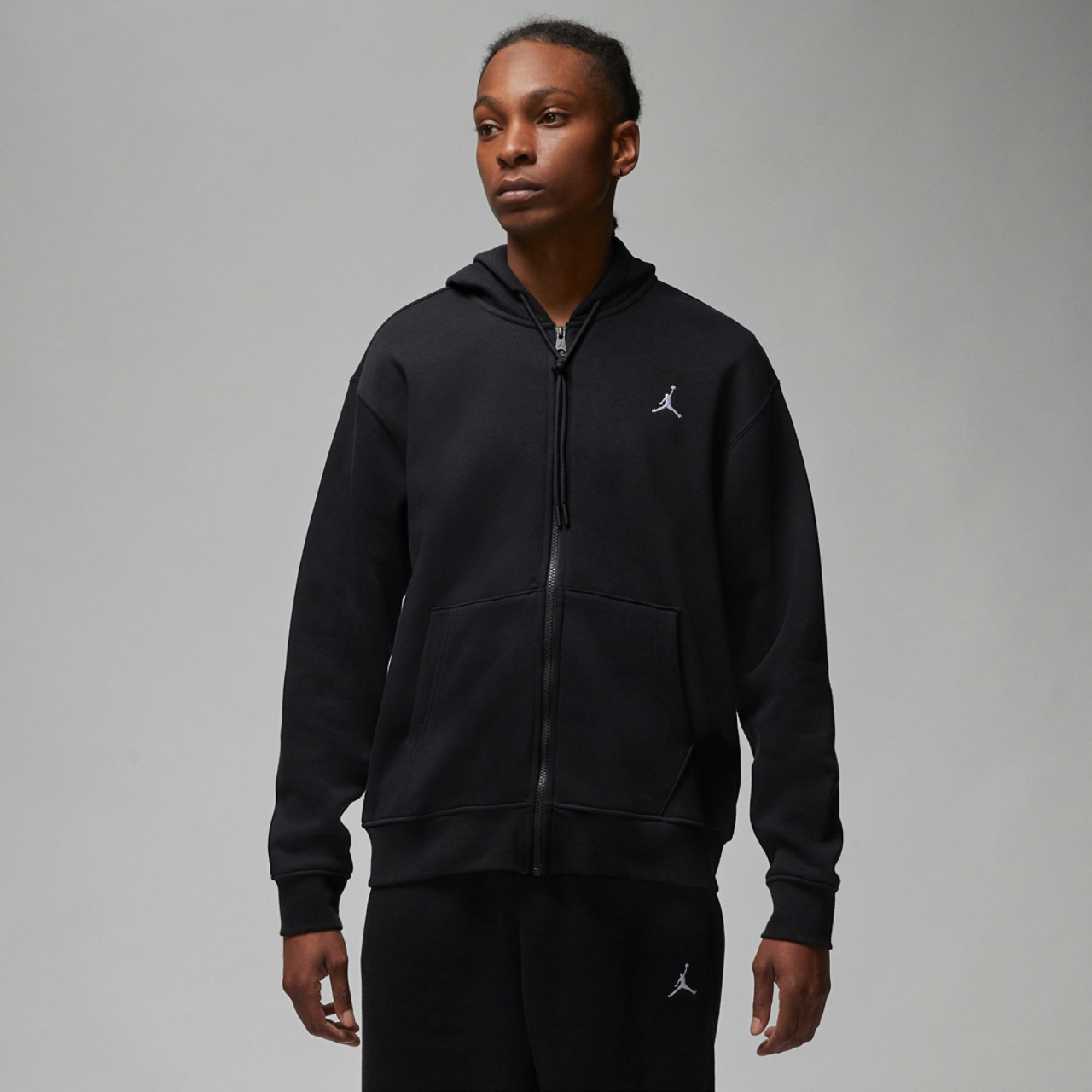 Jordan Essentials Fleece Full-Zip Hoodie Image 1 of 3. Tap to open photo gallery.