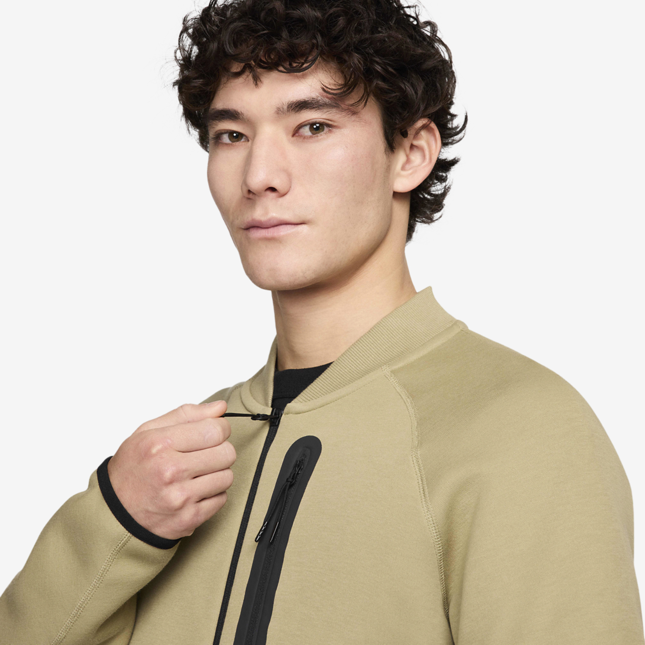 Nike Tech Fleece Bomber Jacket Image 3 of 4. Tap to open photo gallery.