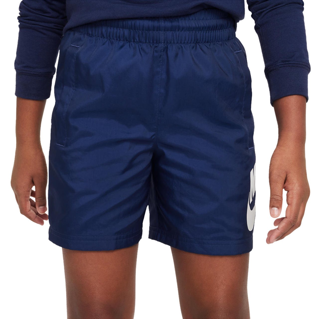 Nike NSW Club HBR Woven 6 Inch Shorts Image 1 of 4. Tap to open photo gallery.