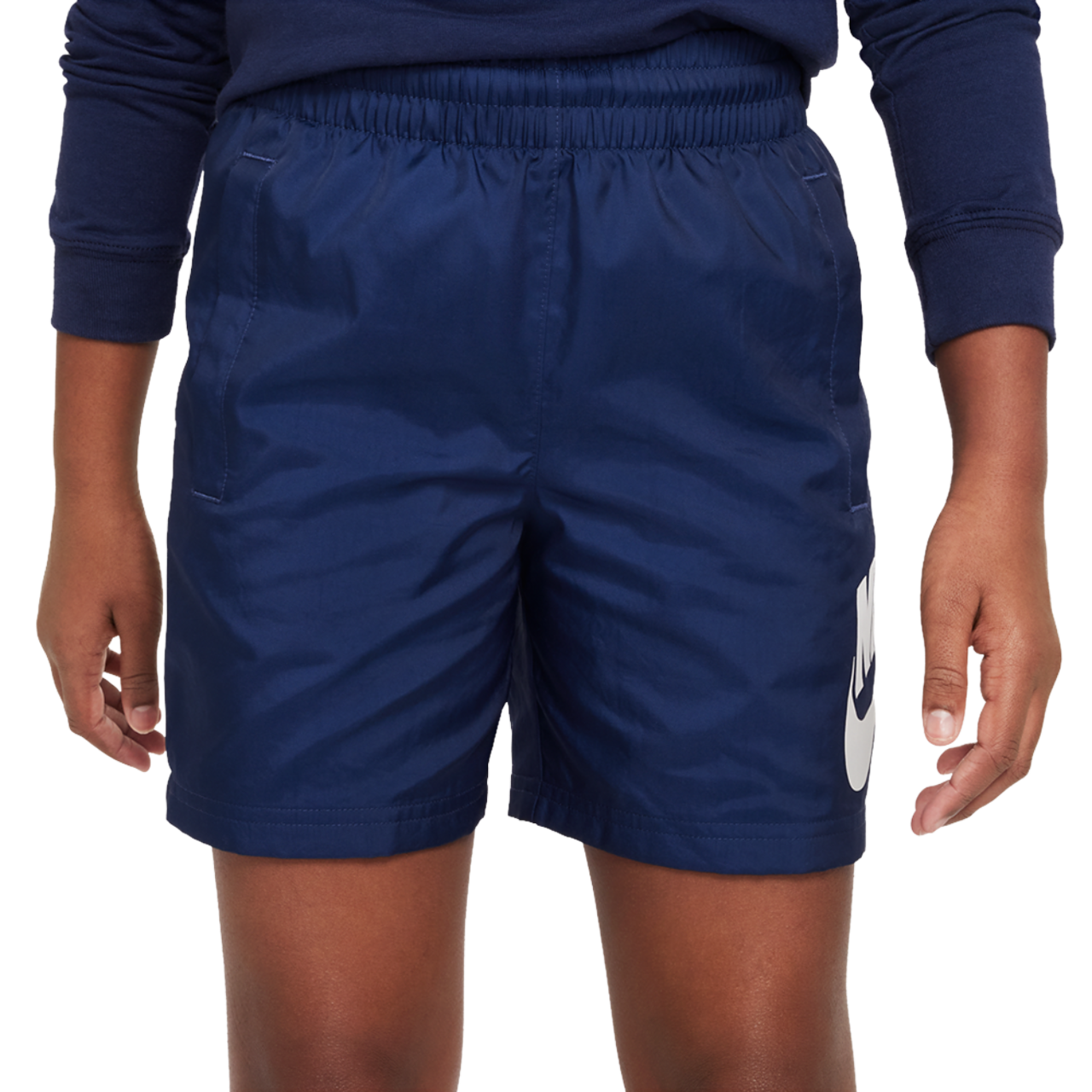 Nike NSW Club HBR Woven 6 Inch Shorts Image 1 of 4. Tap to open photo gallery.