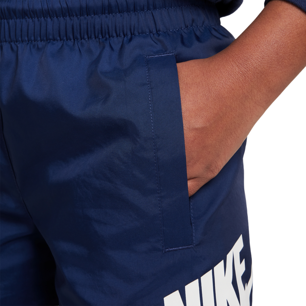 Nike NSW Club HBR Woven 6 Inch Shorts Image 3 of 4. Tap to open photo gallery.