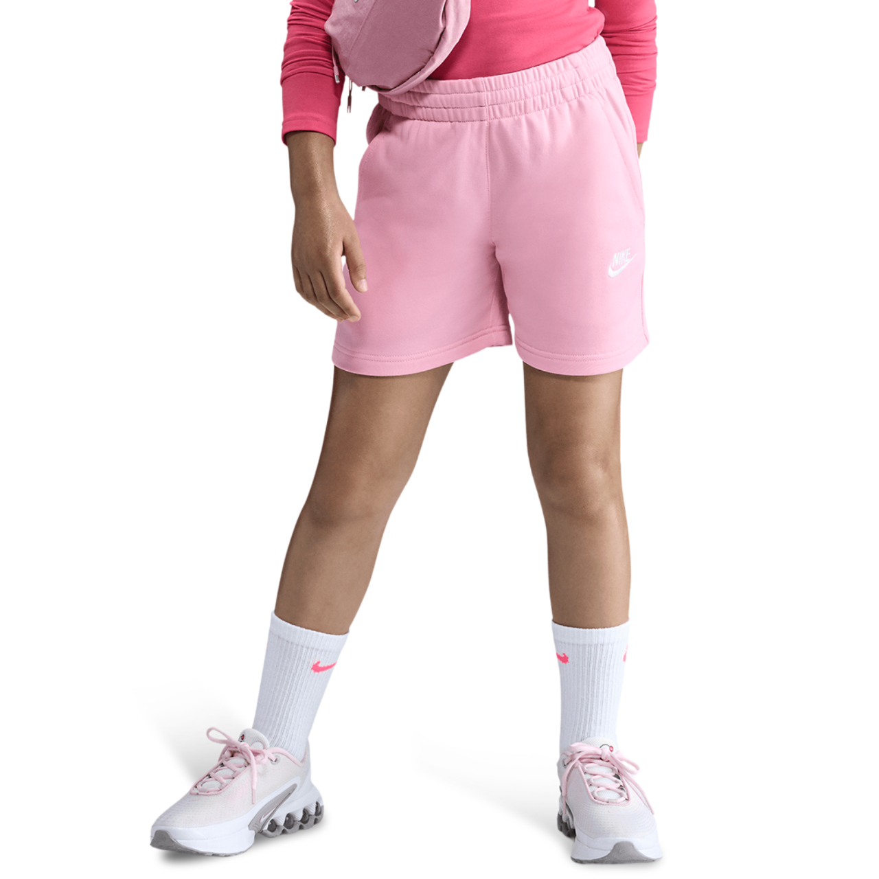 Nike NSW Club FT 5" Shorts Image 1 of 5. Tap to open photo gallery.