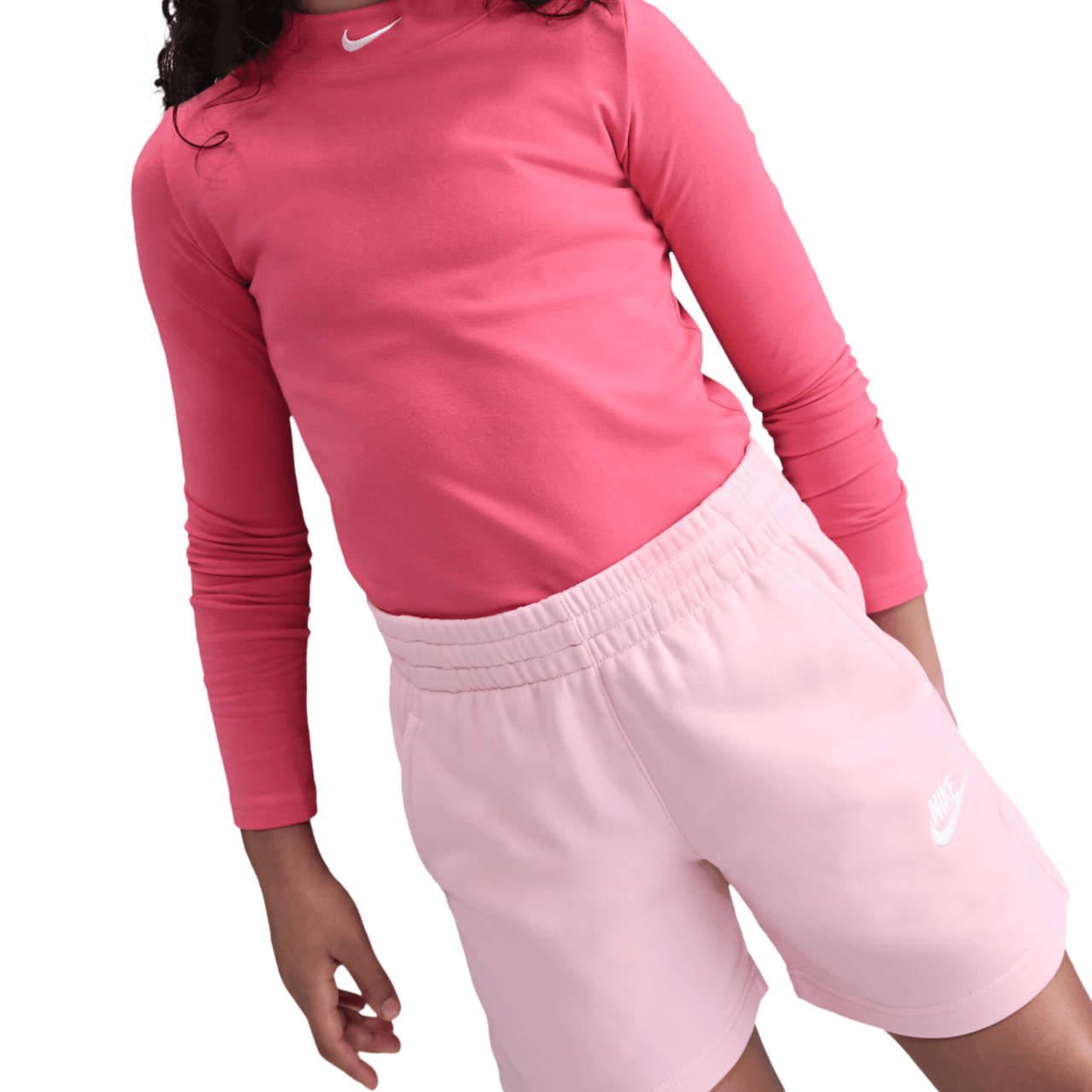 Nike NSW Club FT 5" Shorts Image 3 of 5. Tap to open photo gallery.