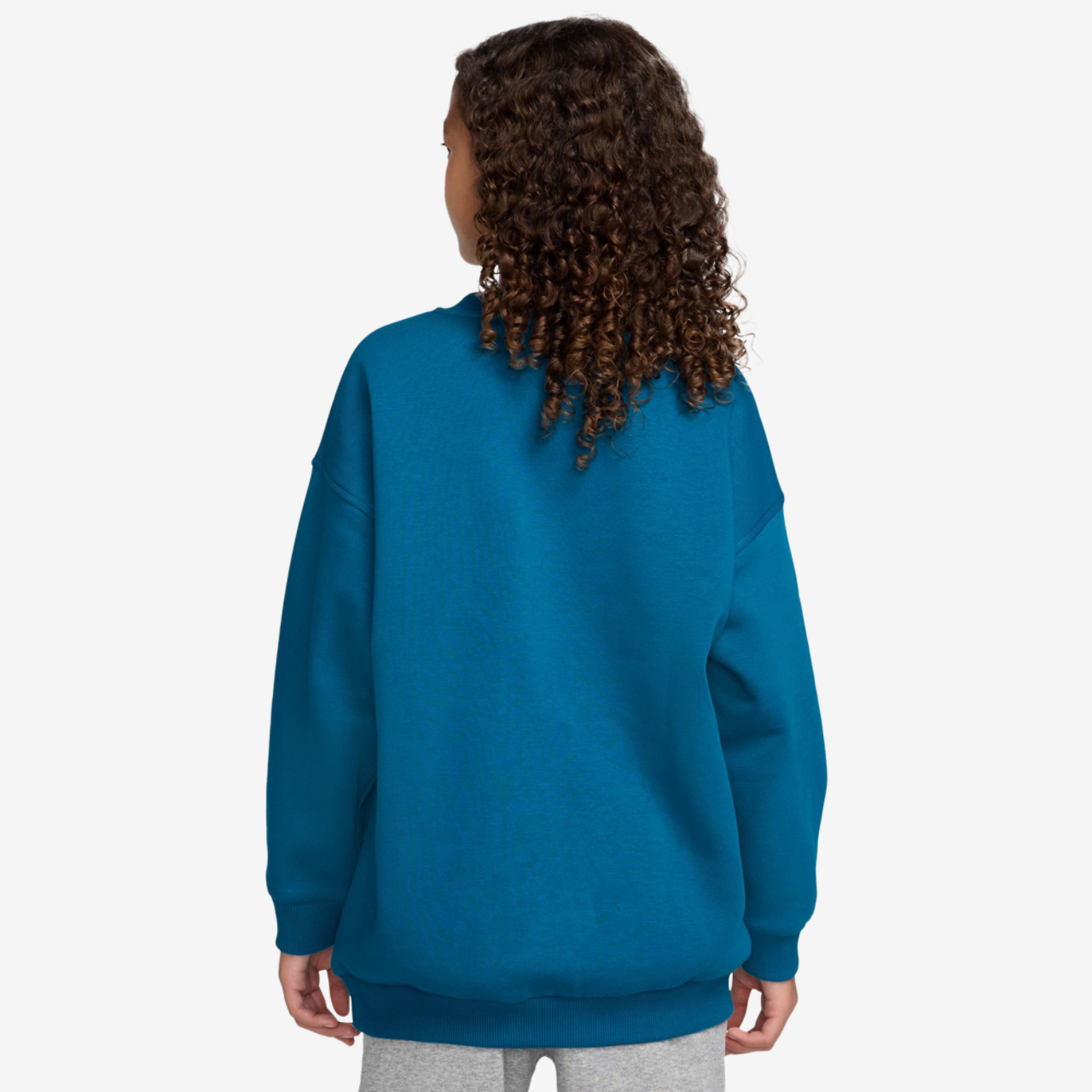 Nike NSW Oversized Club Fleece Crew Image 2 of 2. Tap to open photo gallery.