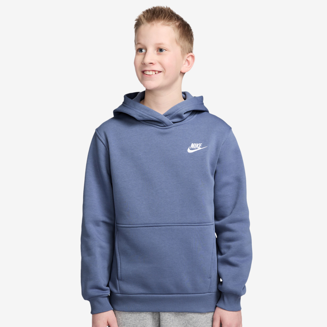 Nike NSW Club LBR Fleece Hoodie Image 1 of 3. Tap to open photo gallery.