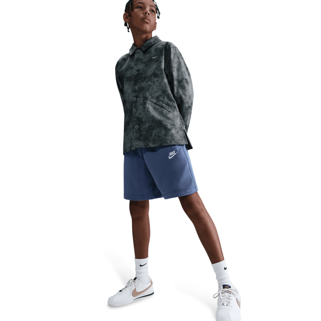 Nike NSW Club Fleece Shorts Image 4 of 7. Tap to open photo gallery.