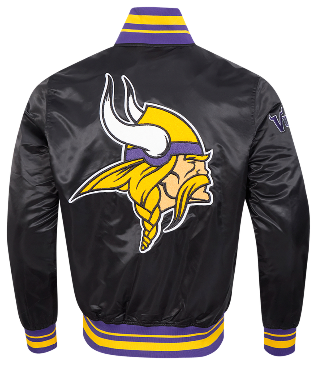 Pro Standard Vikings Mash Up Rib Satin Jacket - Men's | Champs Sports