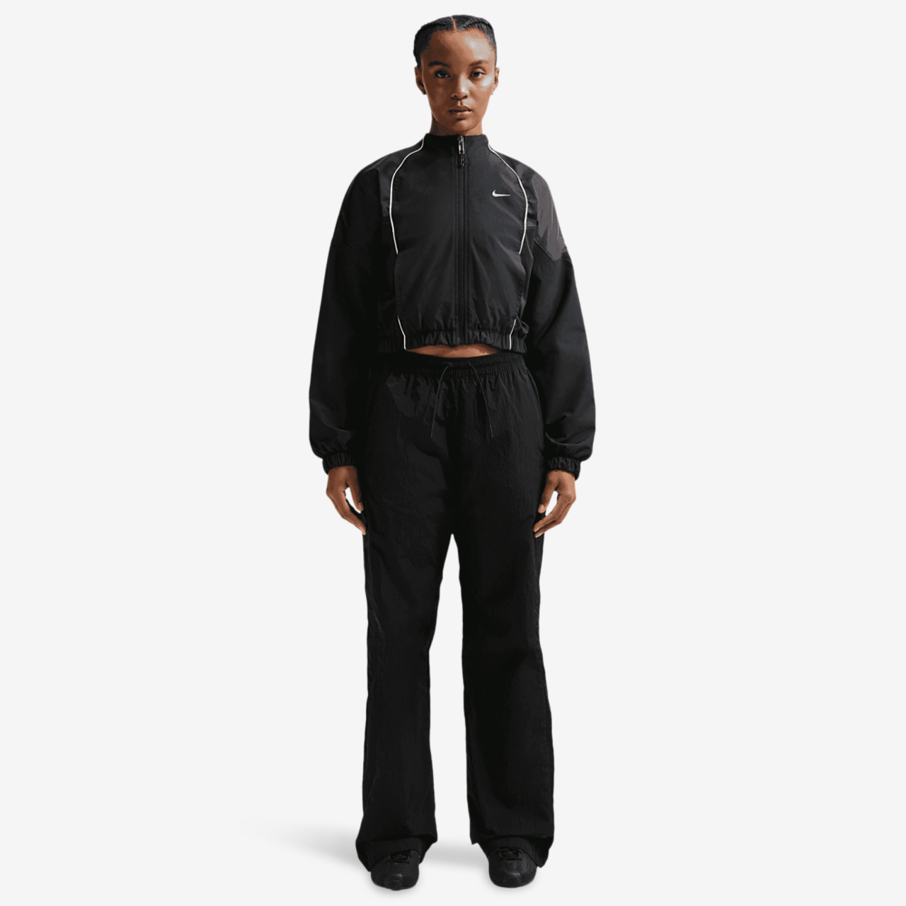 Nike NSW Shrunken Track Jacket Mod Image 4 of 5. Tap to open photo gallery.