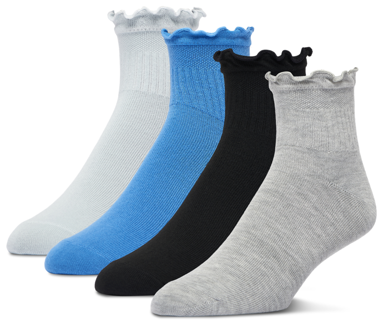 LCKR Ruffle Socks 4 Pack Image 1 of 5. Tap to open photo gallery.