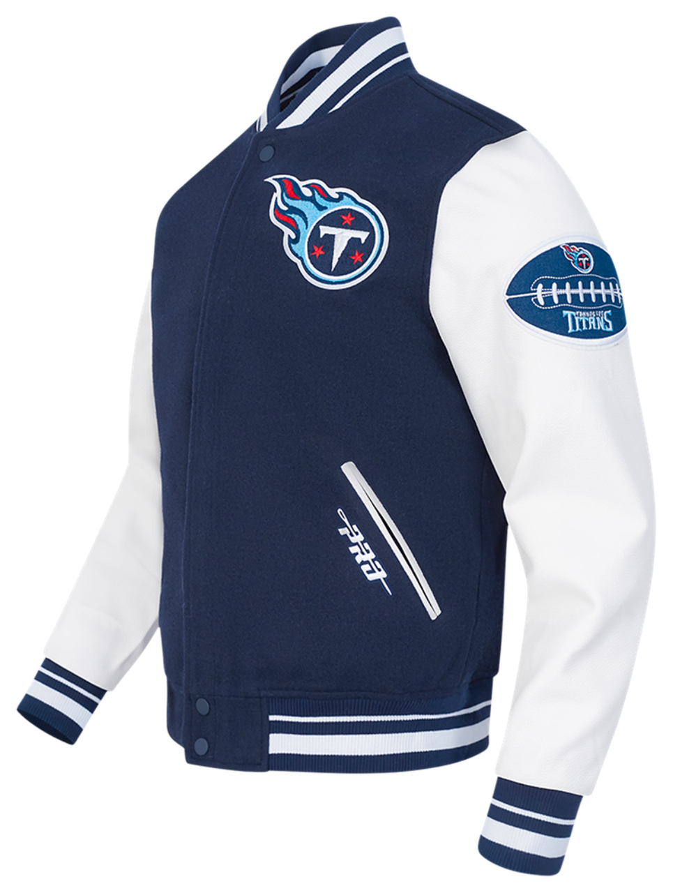 Pro Standard Titans Old English Rib Wool Varsity Jacket - Men's ...