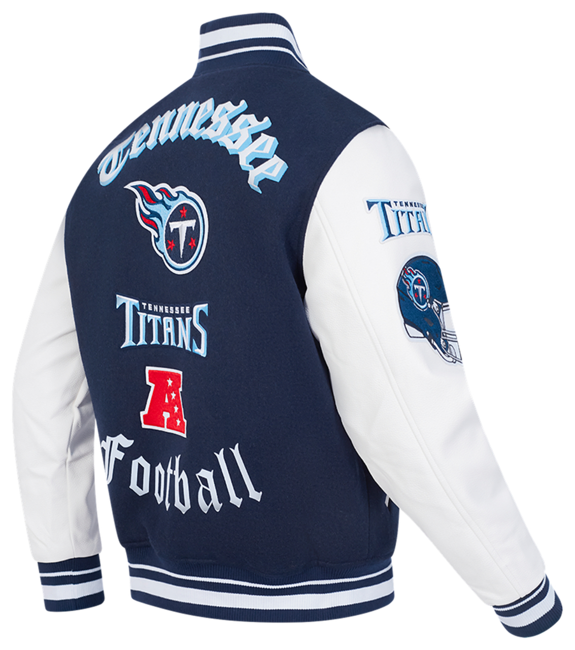 Pro Standard Titans Old English Rib Wool Varsity Jacket - Men's ...