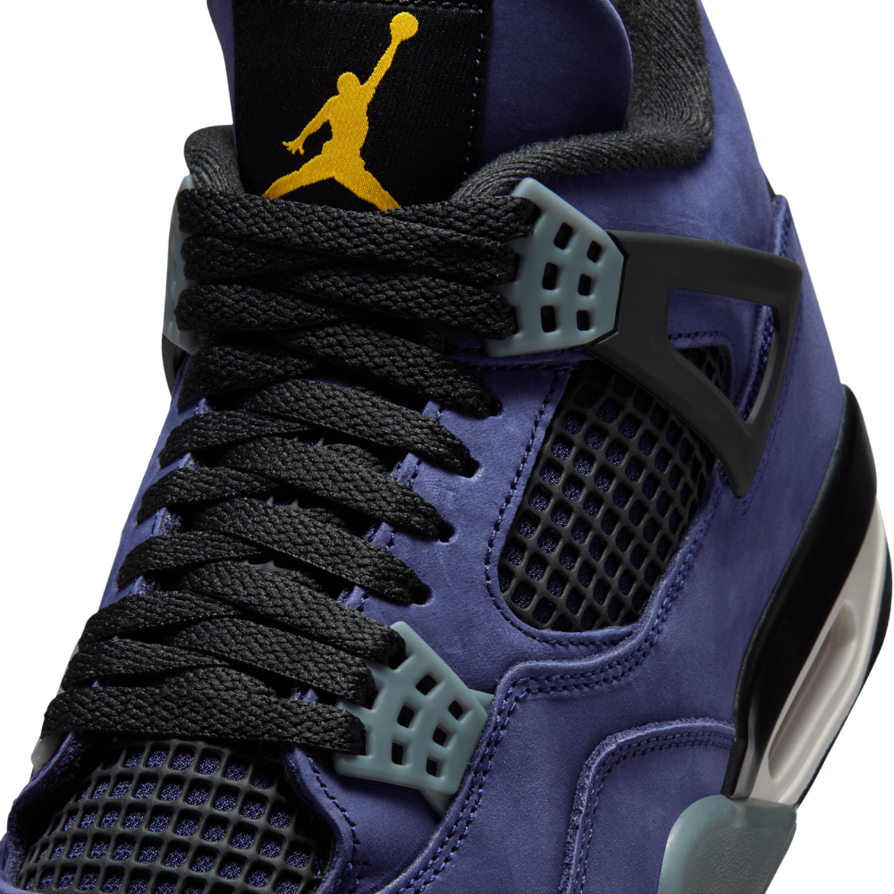 Jordan Retro 4 Lakers Image 7 of 8. Tap to open photo gallery.
