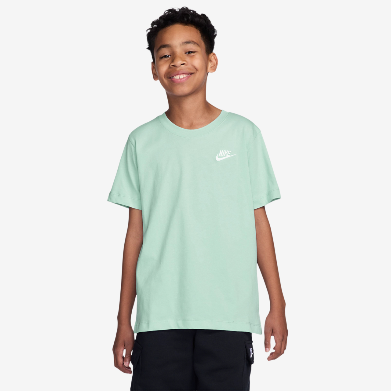 Nike NSW EMB Futura T-Shirt Image 1 of 3. Tap to open photo gallery.
