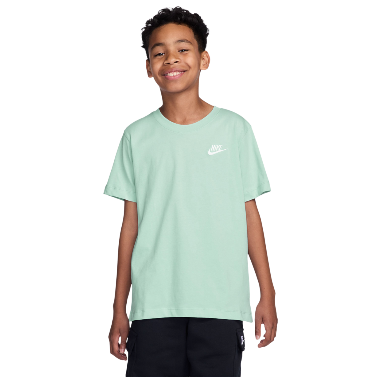 Nike NSW EMB Futura T-Shirt Image 1 of 3. Tap to open photo gallery.