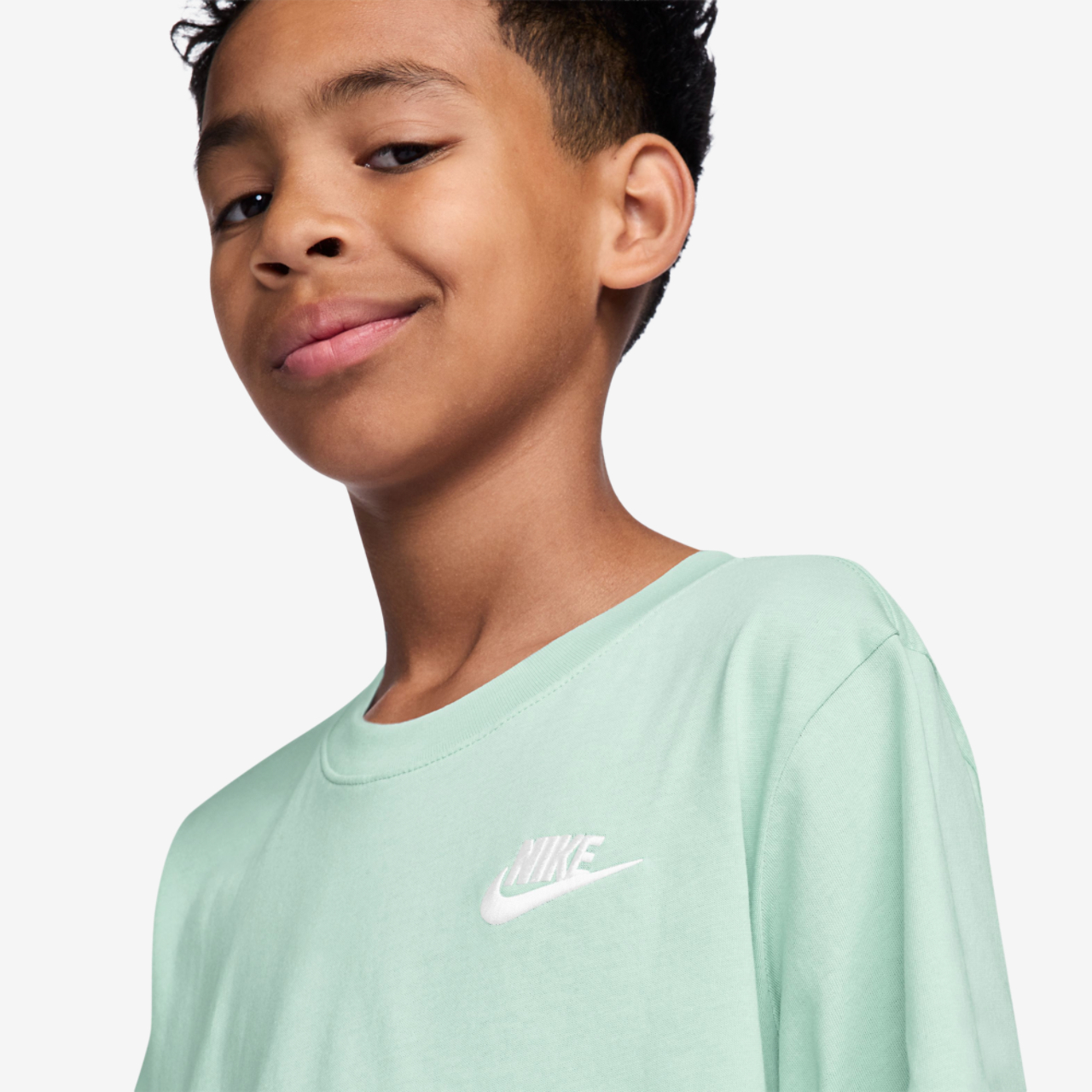 Nike NSW EMB Futura T-Shirt Image 3 of 3. Tap to open photo gallery.