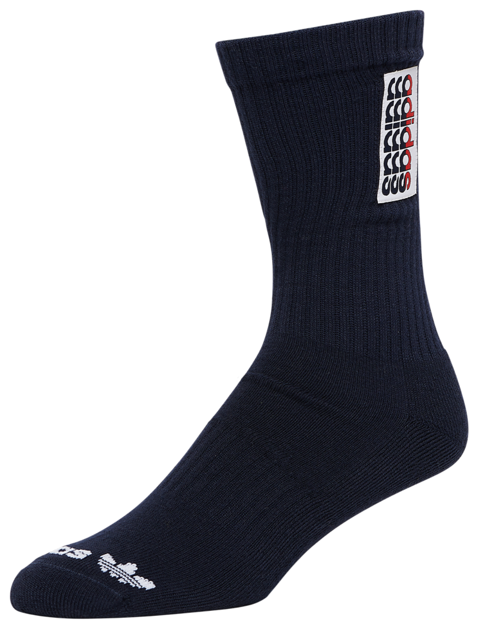 adidas Originals OG Modern Varsity 3 Pack Crew Socks Image 2 of 4. Tap to open photo gallery.