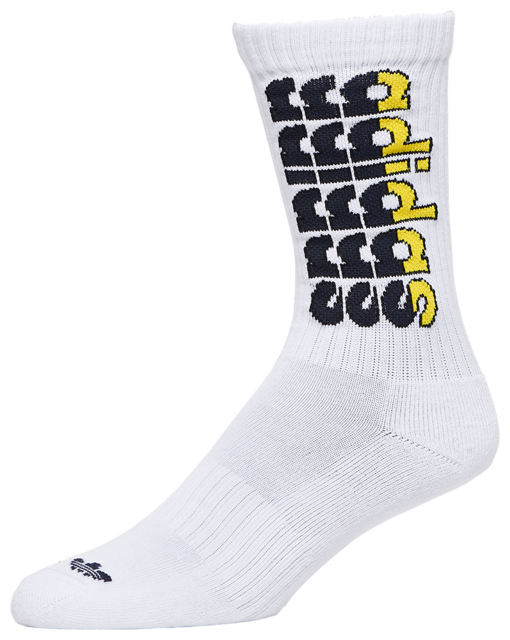 adidas Originals OG Modern Varsity 3 Pack Crew Socks Image 4 of 4. Tap to open photo gallery.